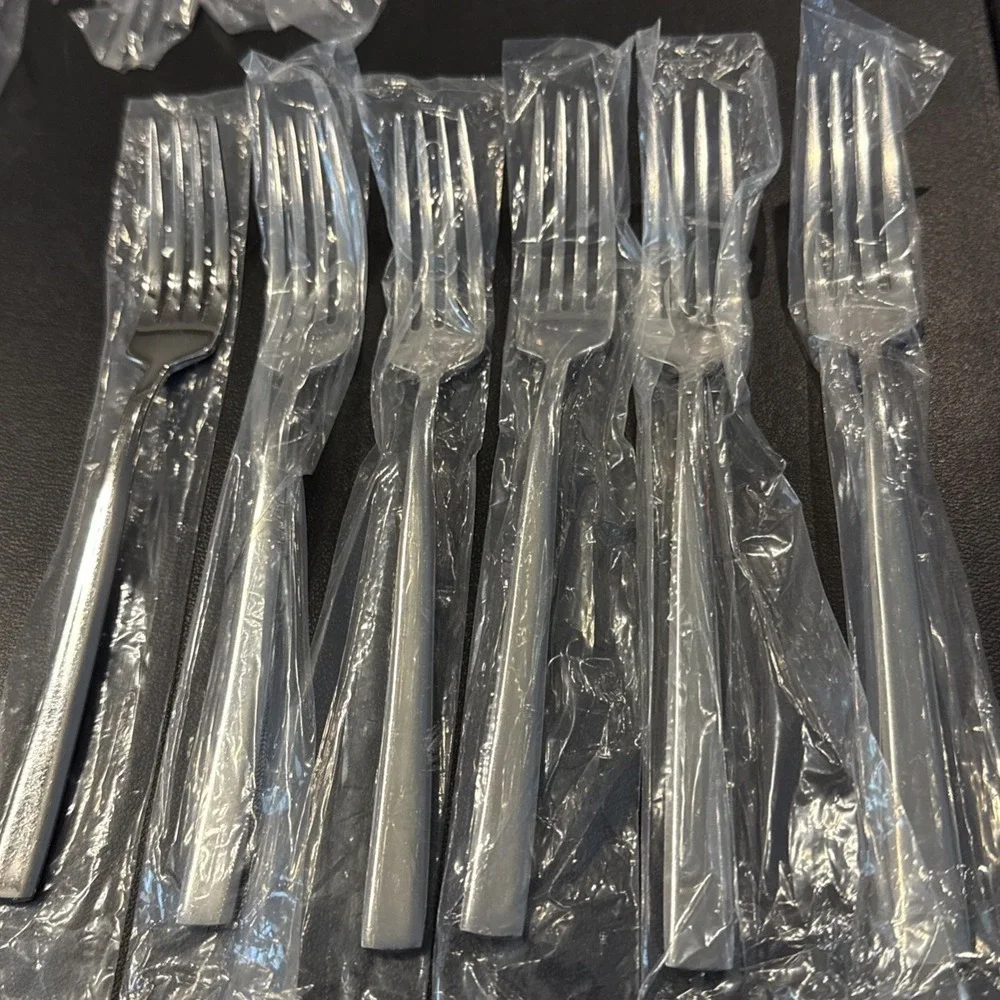 Reed & Barton Cole Dinner Fork Forks 18/10 Stainless Steel Flatware Set Of 6 NEW